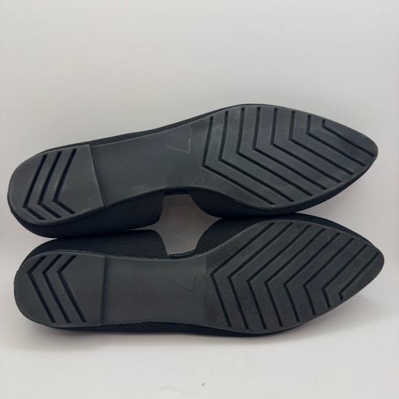 Me Too Black Aria Half d'Orsay Knit Flat Size 7M - Picture 6 of 14